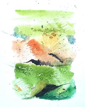 Pintura Contemporanea Abstracto, Acuarela