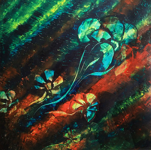 Pintura Contemporánea expresion, Oleo sobre polypapel